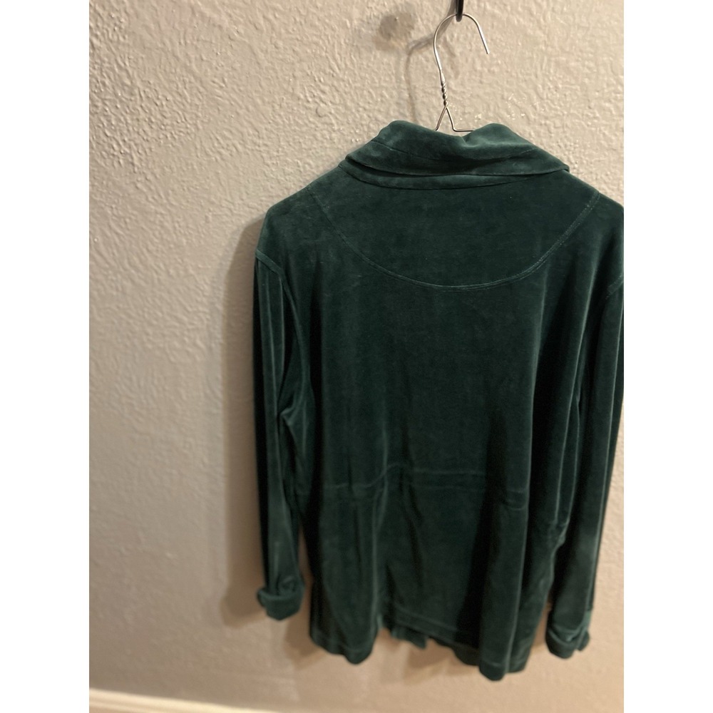 Drapers and Damons Jacket Green Velour Button Jacket Size XL‎ Womens - Picture 4 of 7